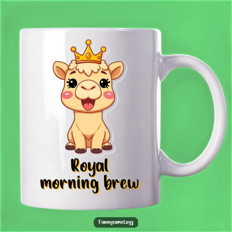 Funny Delighted Camel Mug - Royal & Cheerful Gift for the Queen/King