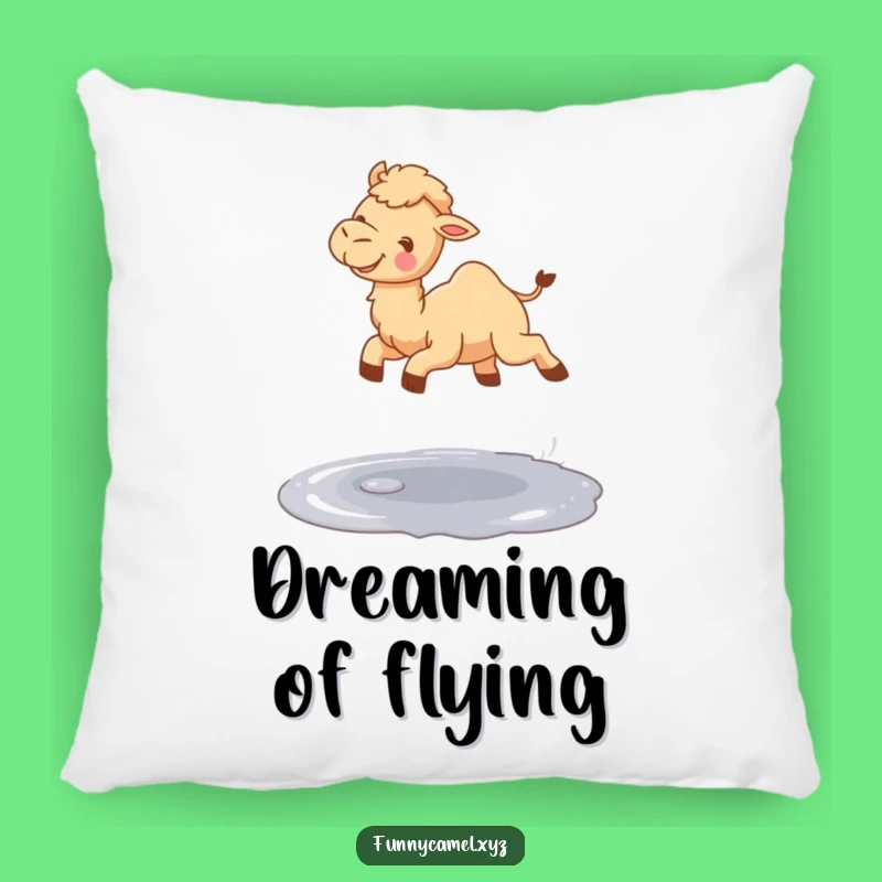 Funny Jumping Camel Pillow, Soft & Comical Accent for Cozy Spaces