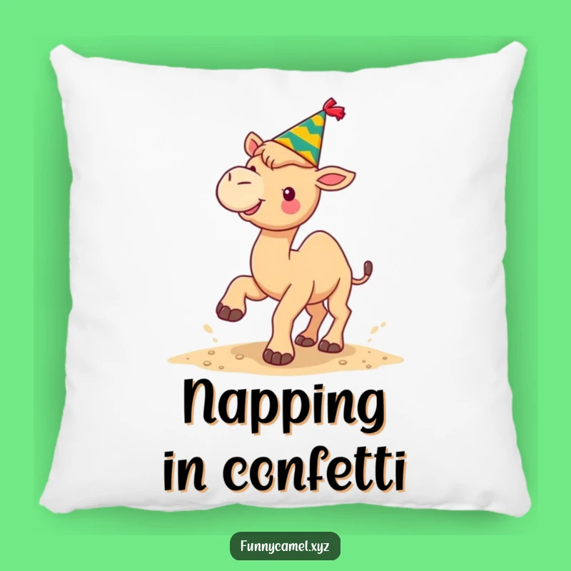 Funny Festive Camel Pillow, Soft & Cheerful Accent for Holiday Comfort