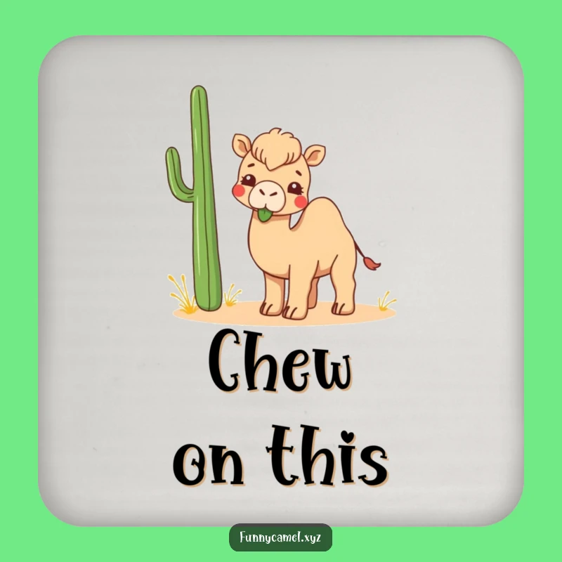 Funny Kawaii Camel Coaster: Playful Plant Protection, Perfect Funny Gift