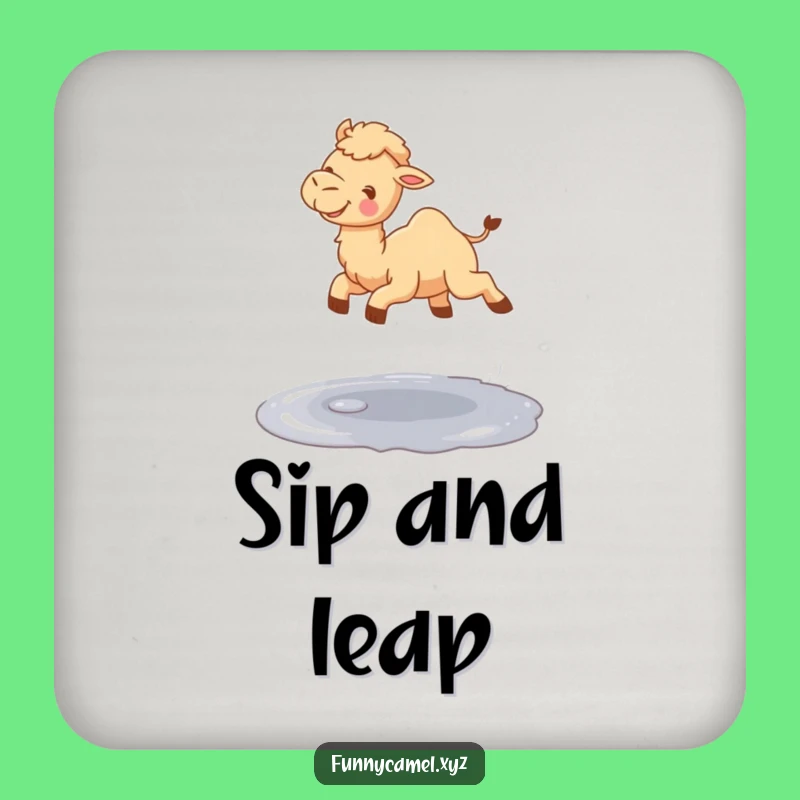 Funny Jumping Camel Coaster Set, Protect Surfaces with Playful Flair