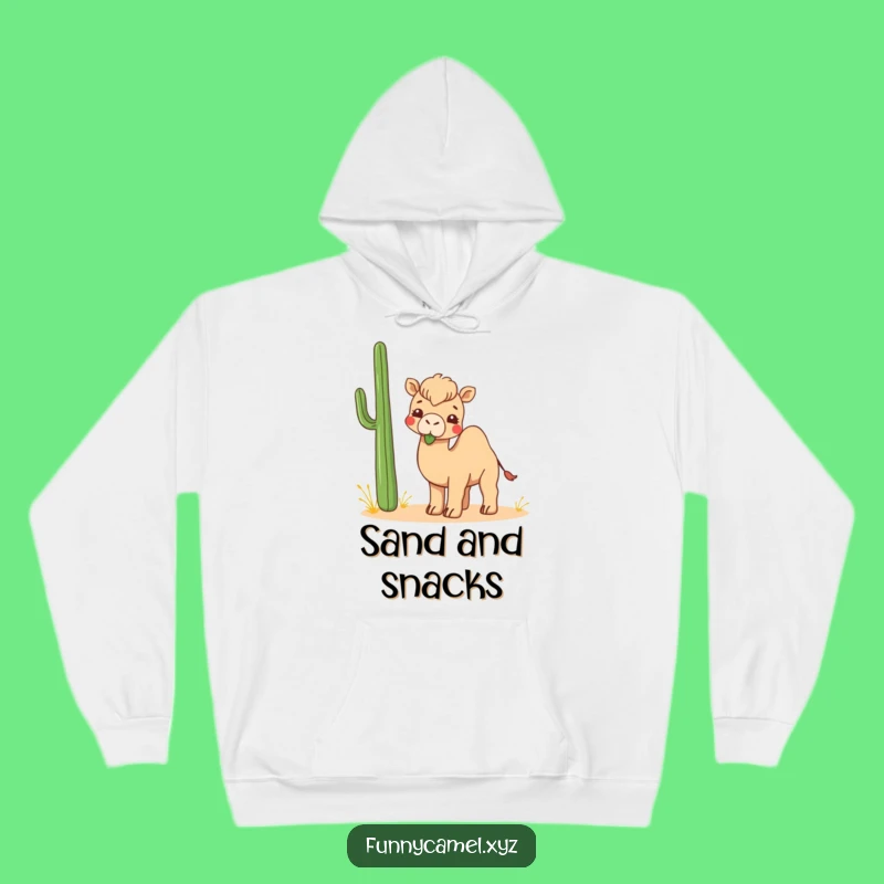 Cozy Funny Kawaii Camel Hoodie: Playful Plant Chewer, Ideal Funny Gift