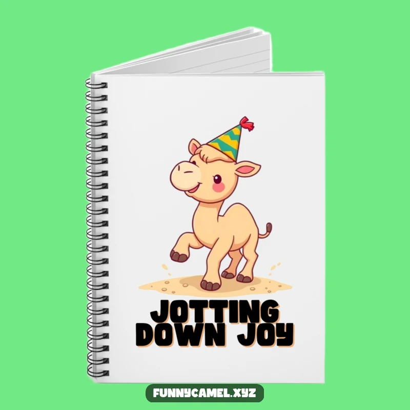 Funny Festive Camel Notebook, Jot Down Holiday Ideas with Joy