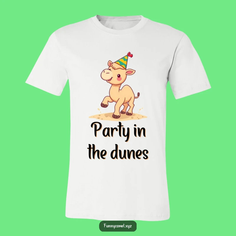 Funny Festive Camel T-Shirt, Cheerful Holiday Graphic Tee for Celebrations