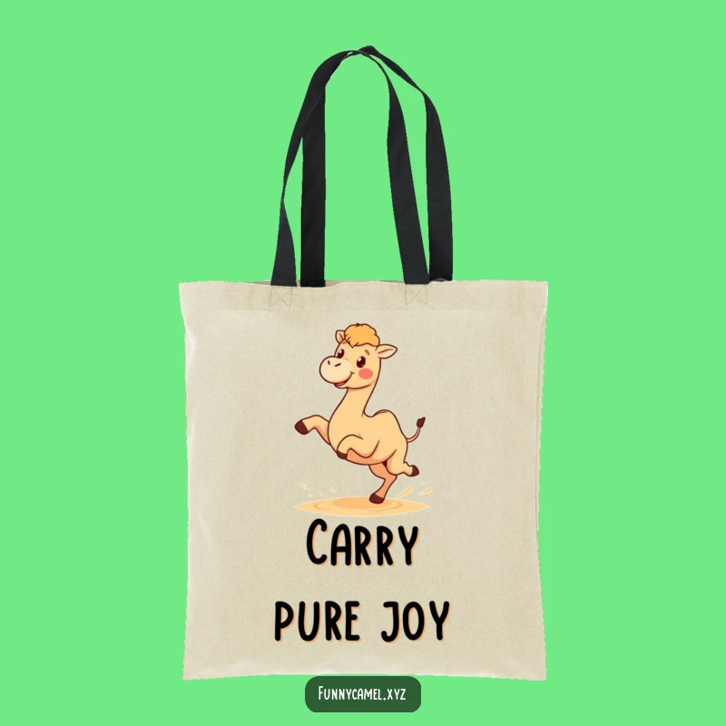 Funny Kawaii Camel Adventure Tote Bag: Cute Desert Style, Perfect Funny Gift
