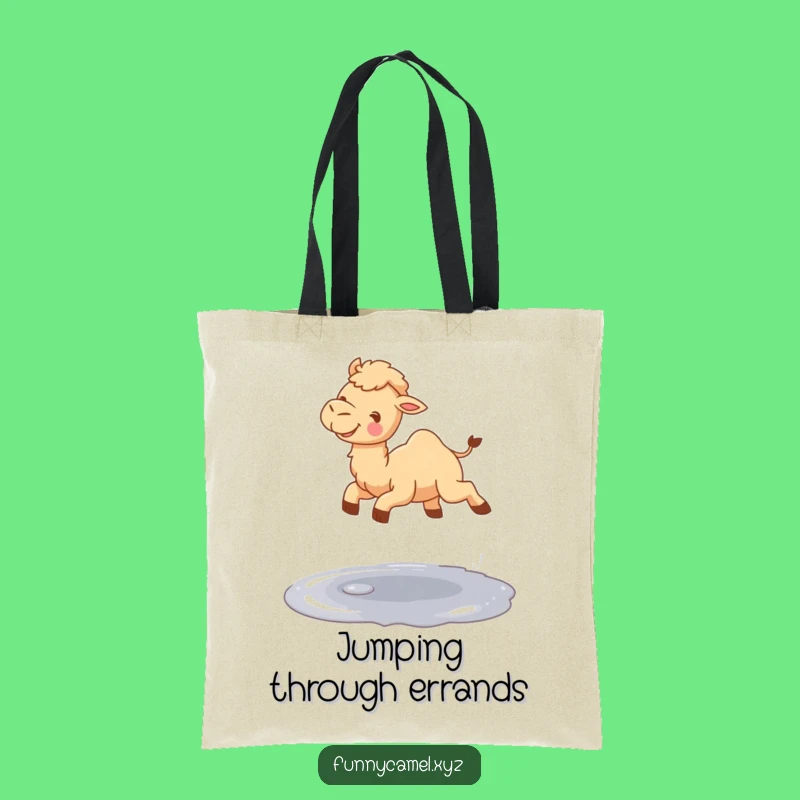 Funny Jumping Camel Tote Bag, Spacious & Playful for Everyday Adventures